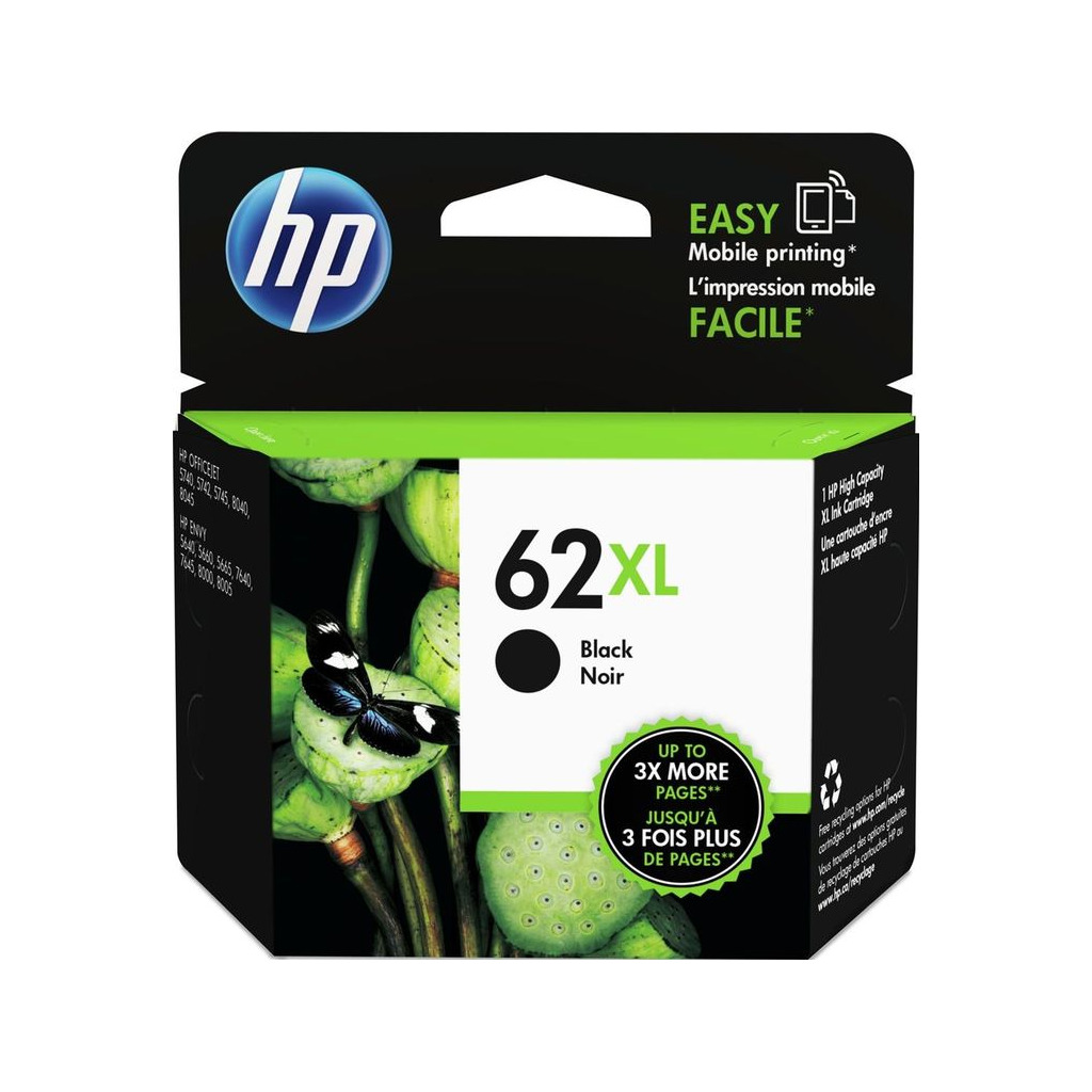 Črnilo HP C2P05AE Black -  No.62XL original-2