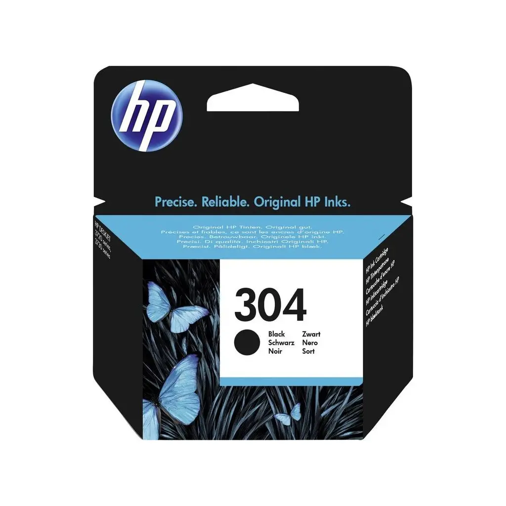 Črnilo HP N9K06AE Black No. 304 original-2