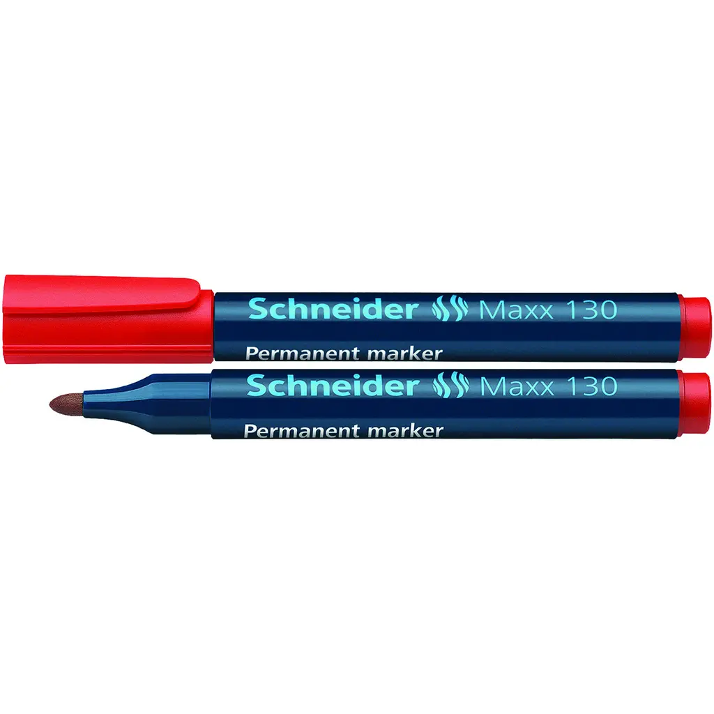 Marker permanentni 1-3mm Schneider Maxx 130 rdeč-2
