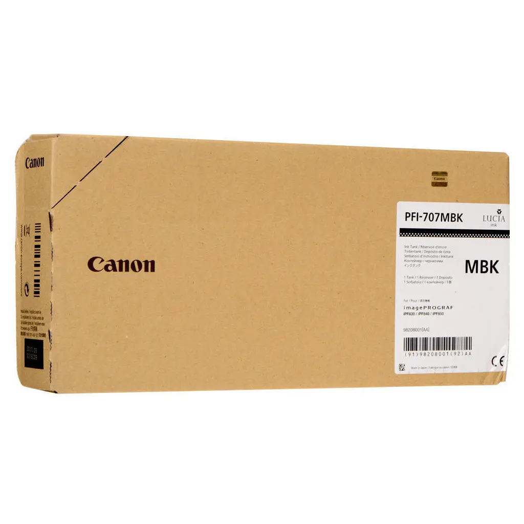 Črnilo CANON PFI-707MBK Mat Black original-0