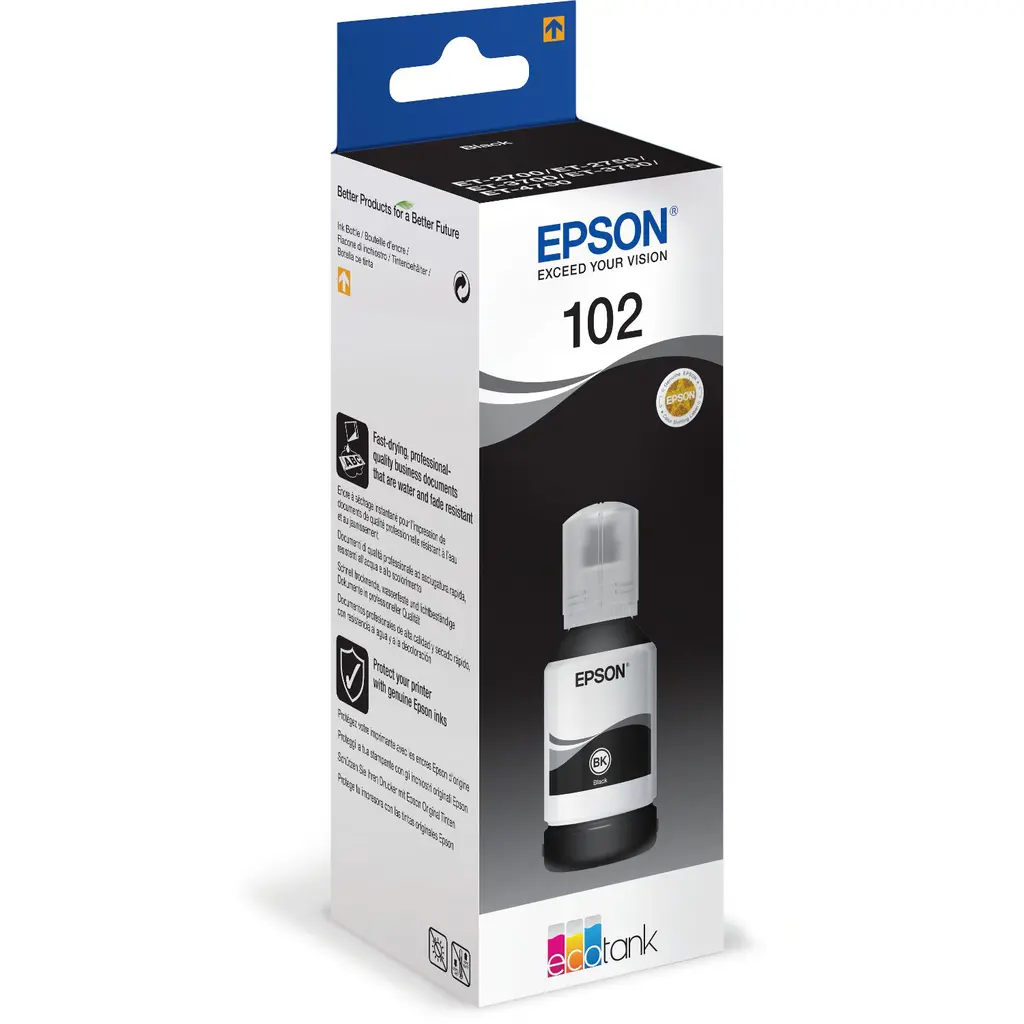 Črnilo EPSON EcoTank 102 Black original-0