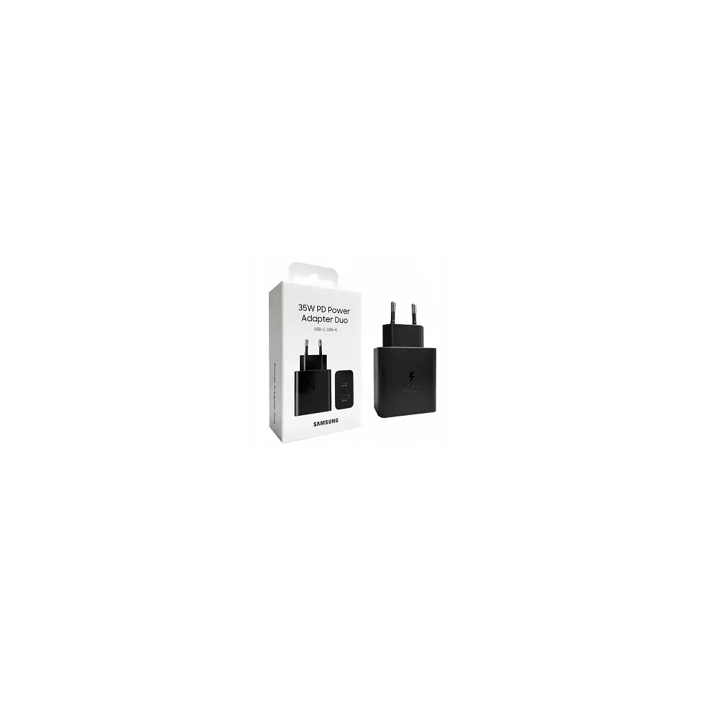Adapter za napajanje SAMSUNG - Duo hitri hišni polnilec brez kabla, 35W, črn-2