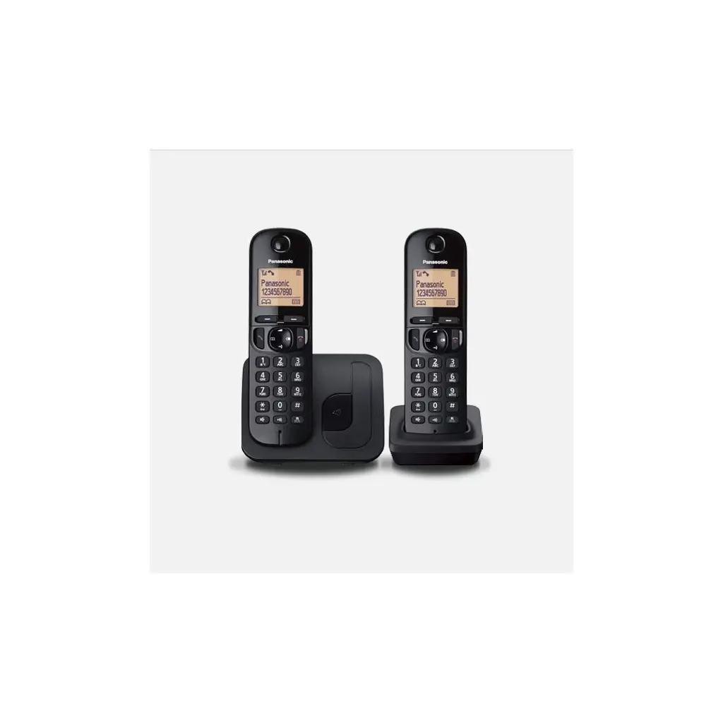 Telefon PANASONIC KX-TGC212FXB brezžični - Black TwinPack-1