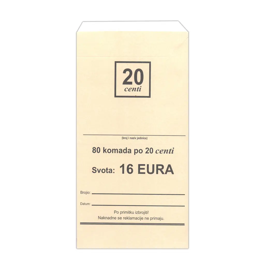 Vrečka za kovance 20 centov 100/1-0