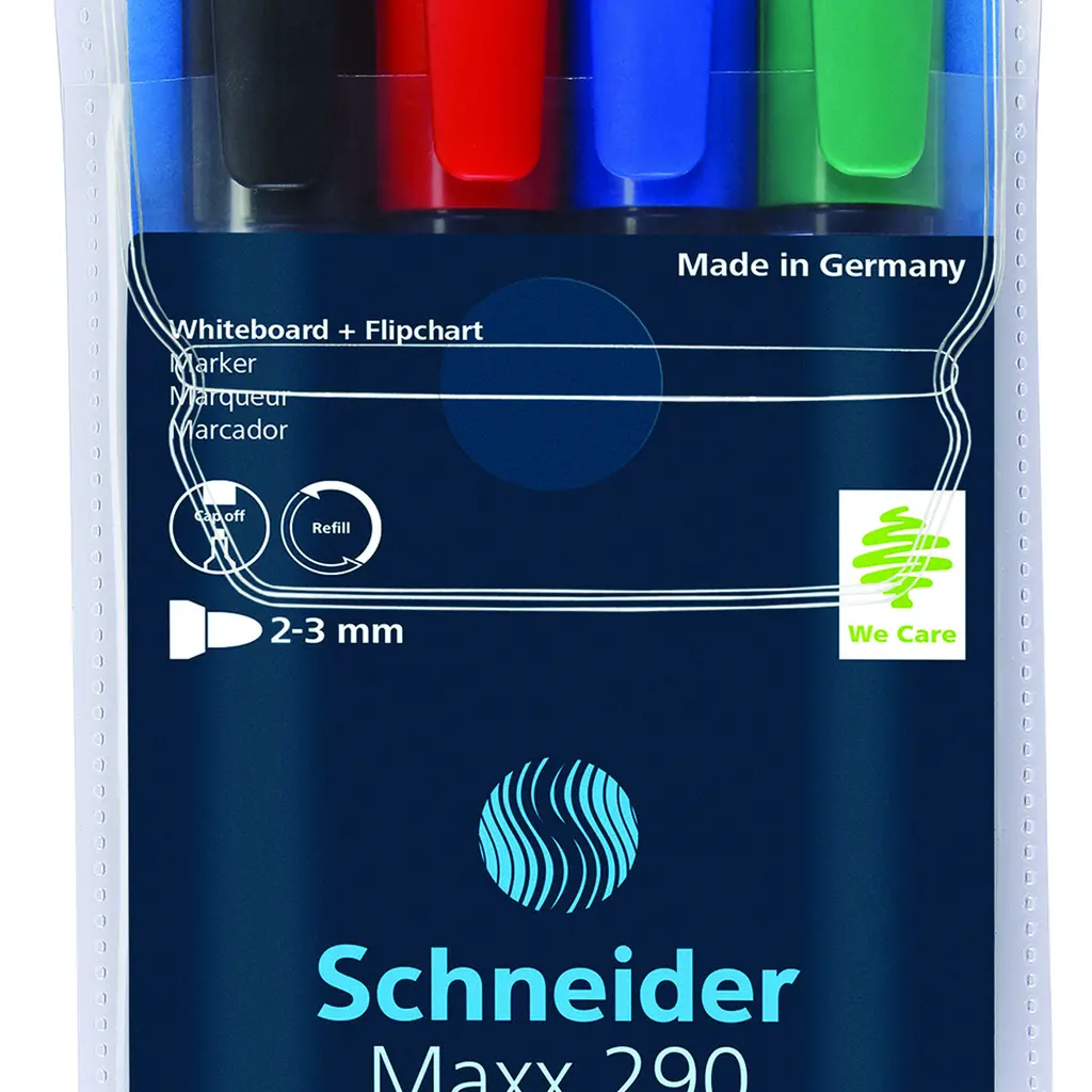 Marker za belo tablo in flipchart 2-3mm Schneider Maxx 290 4/1-0