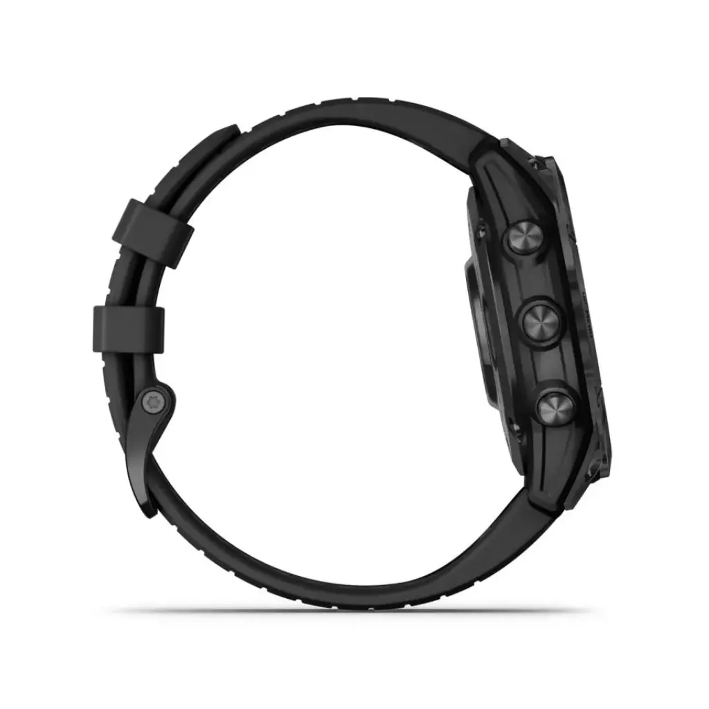 Pametna ura GARMIN Fenix 7 Pro Solar Tamnosiva s črnim pasom - 010-02777-01-4