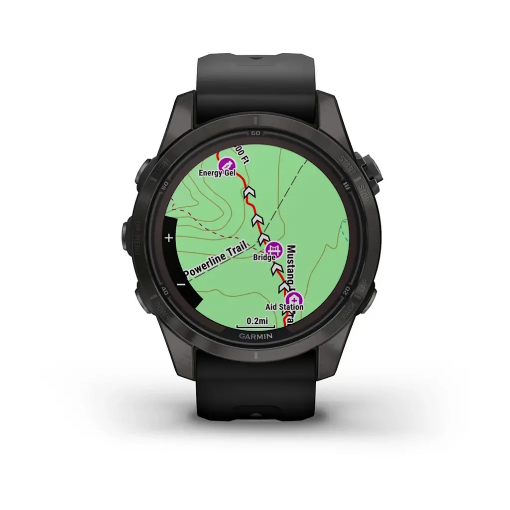 Pametna ura GARMIN Fenix 7 Pro Solar Temnosiva s črnim pasom - 010-02777-01-5