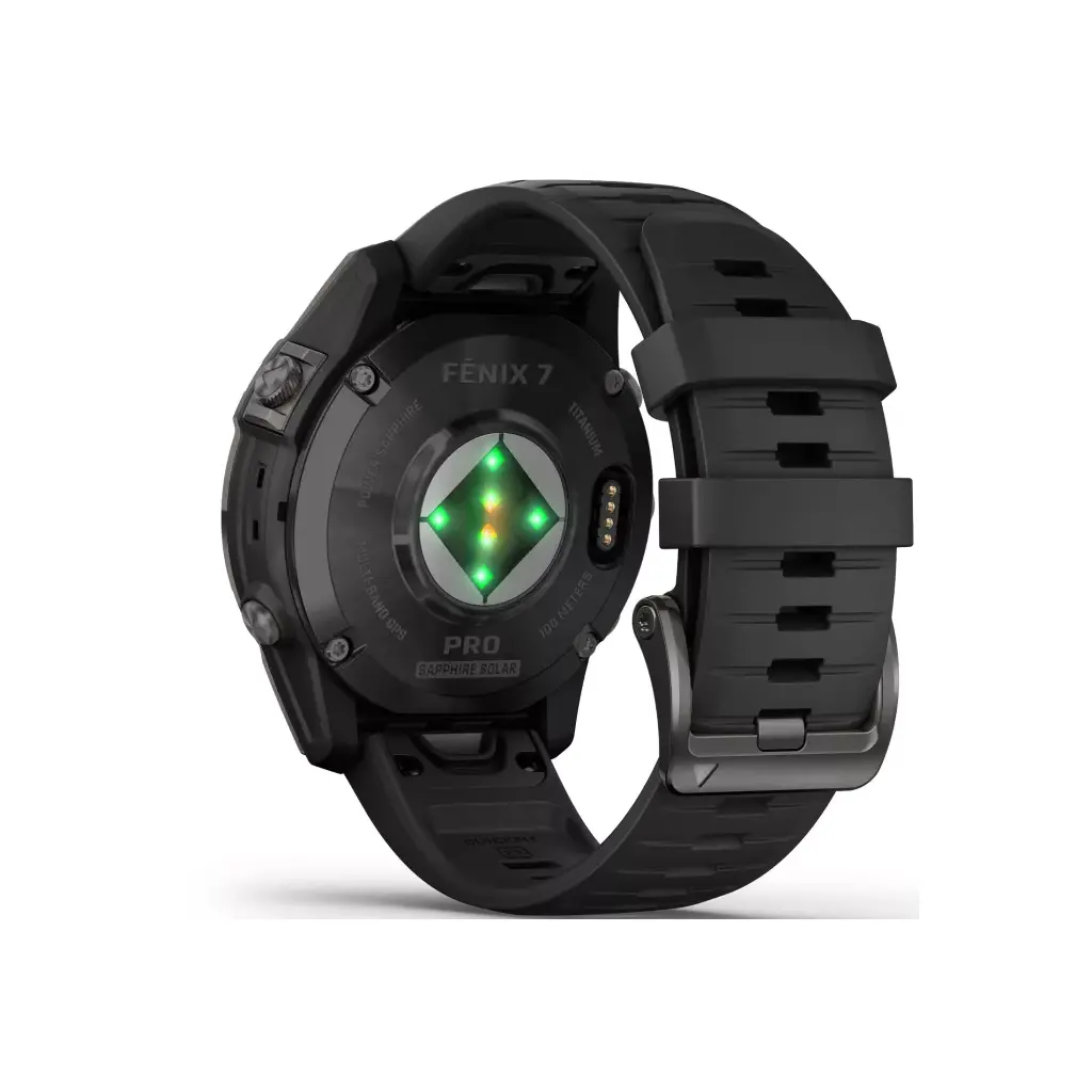 Pametna ura GARMIN Fenix 7 Pro Solar Temnosiva s črnim pasom - 010-02777-01-7