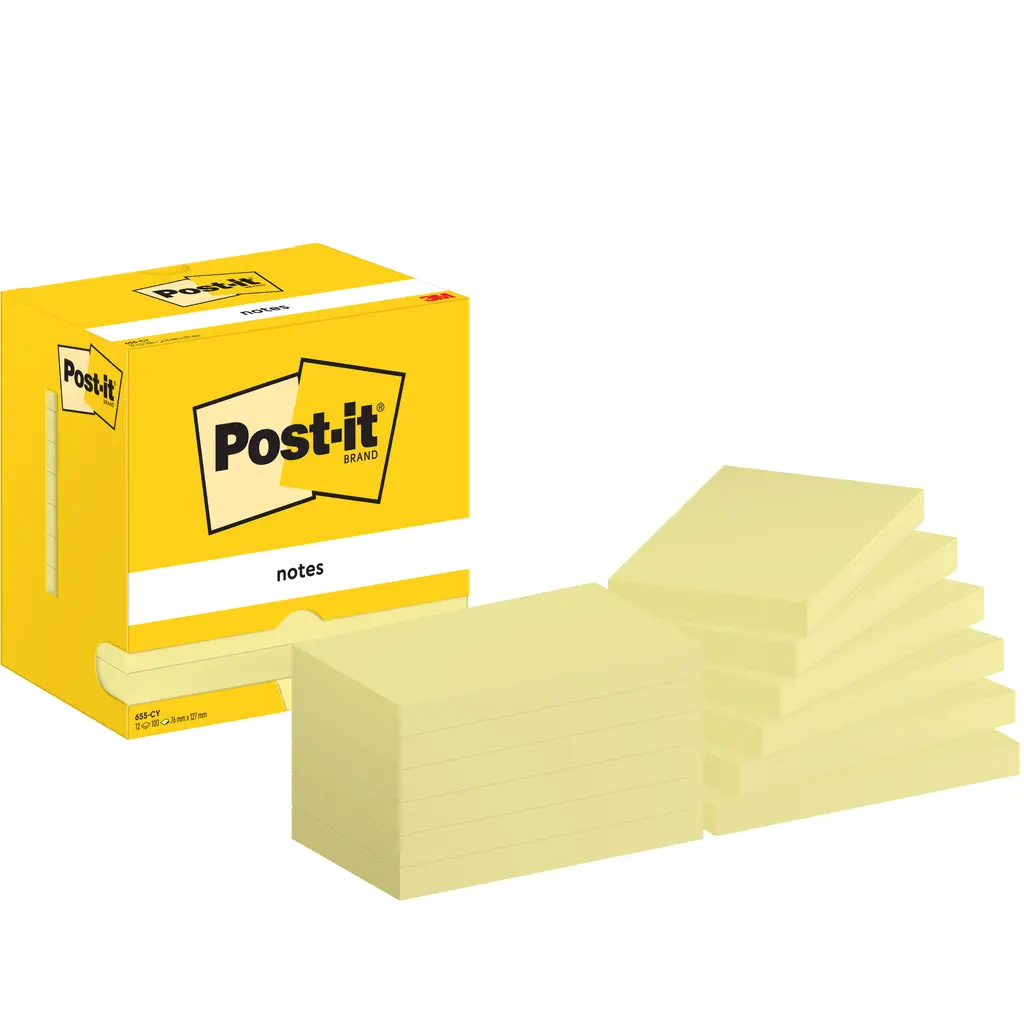Lističi samolepilni 76x76mm 100L "Z" Post-it 3M R330 rumeni 12/1-0