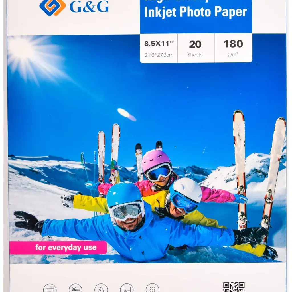 Papir Photo  GG A4 180g/m2 Premium Photo Glossy Paper 20 listov-0
