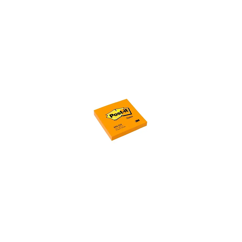 Lističi samolepilni 76x76mm 100 listov Post-it 3M 654NG neon orange-1