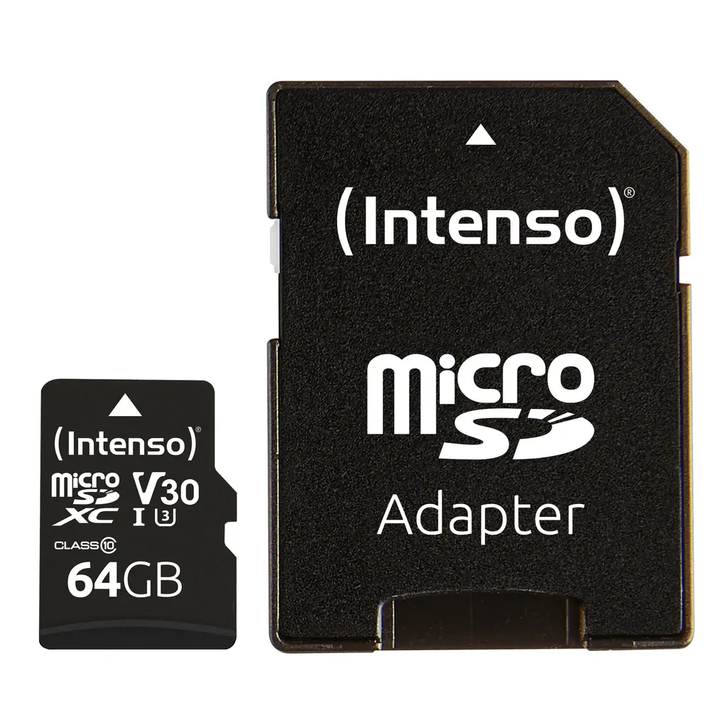 Spominska kartica Micro Secure Digital  64GB INTENSO PRO UHS-I SDXC + Adapter-1