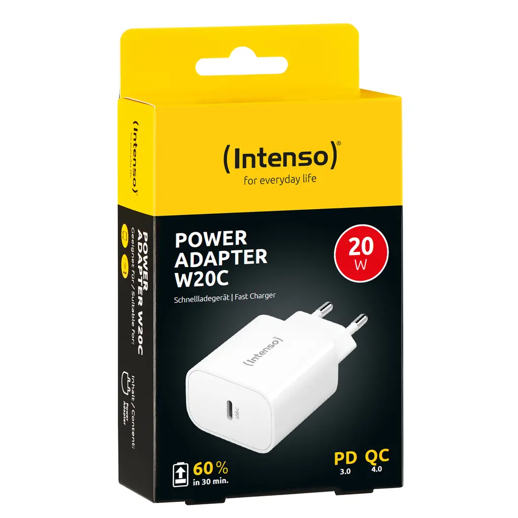 Adapter za napajanje INTENSO - hišni polnilec USB Type-C 20W-4