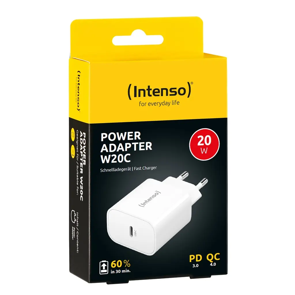 Adapter za napajanje INTENSO - hišni polnilec USB Type-C 20W-3