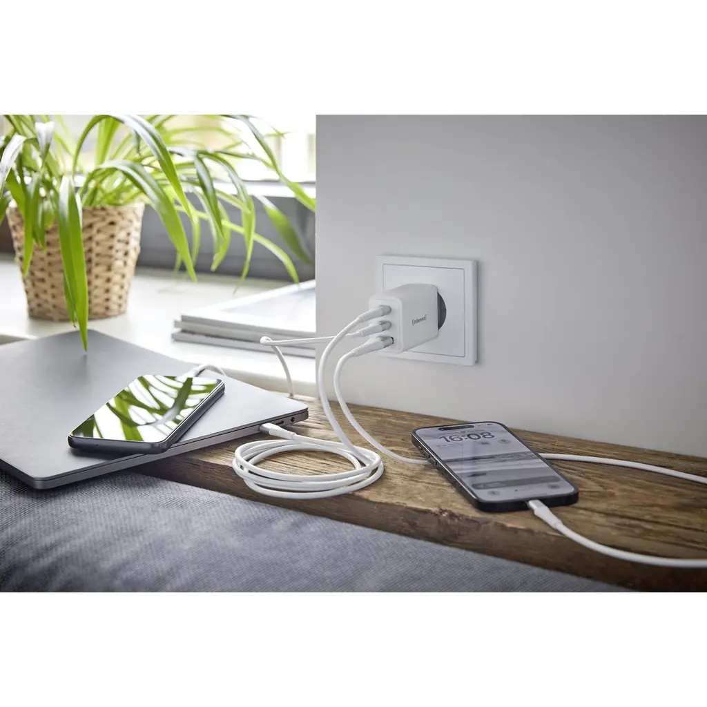 Adapter za napajanje INTENSO - hišni polnilec 2xUSB Type-C+Type-A 65W-5