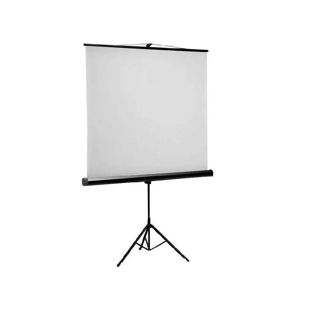 Platno za projektor E-VIEW TS180 178x178 cm na stojalu, ročno-0