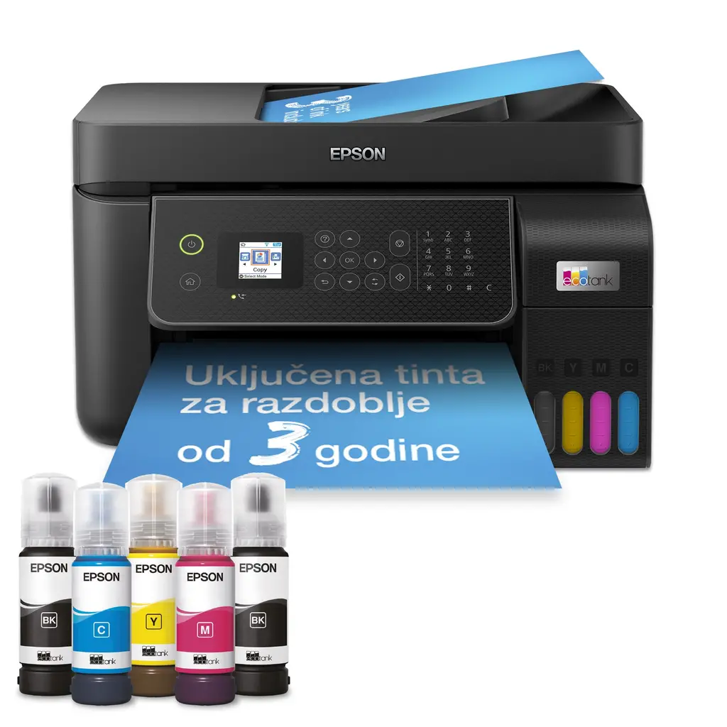 Tiskalnik EPSON L5310 All-In-One EcoTank USB LAN WiFi A4 - črn-0