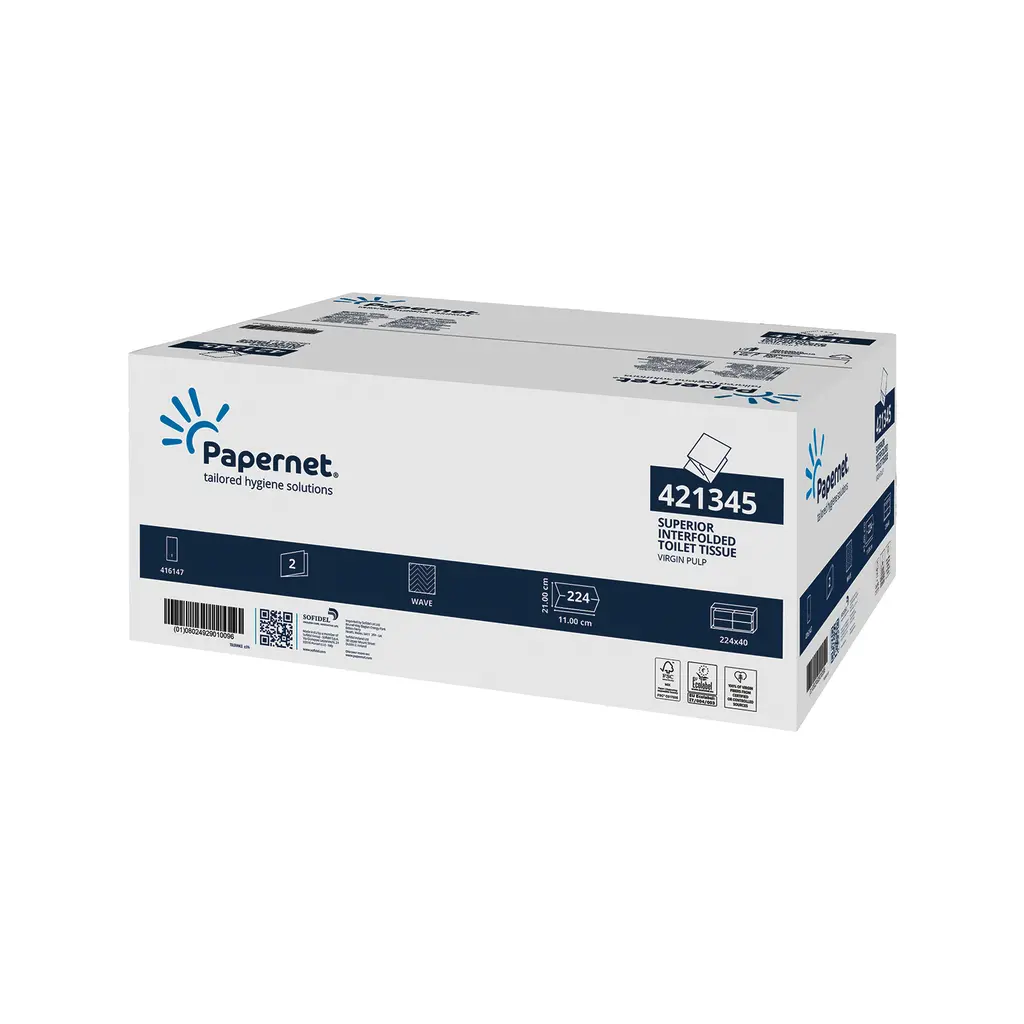 Papir toaletni lističi 11,0x21,0cm 2-sl 40/1 Superior 421345 (402598)-0