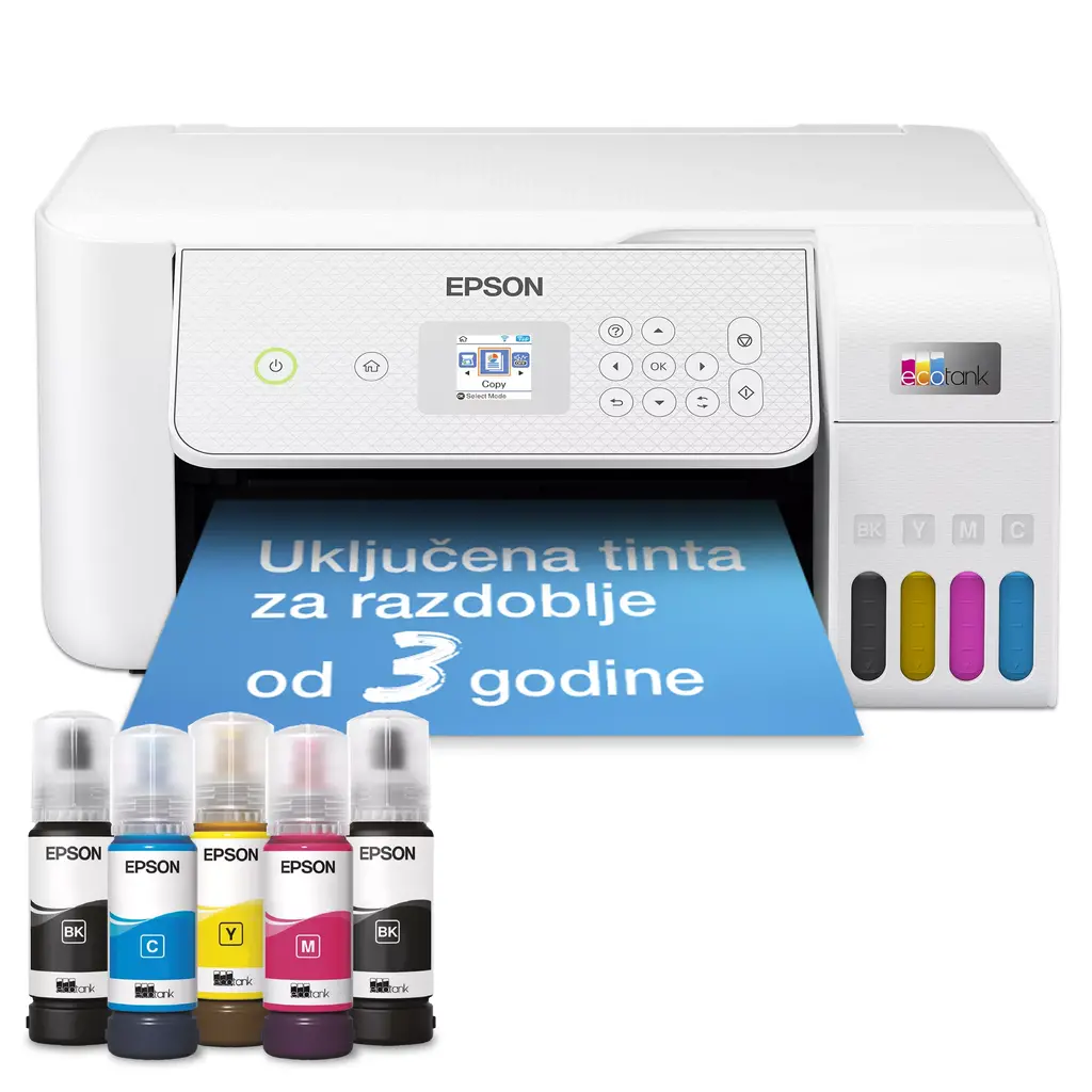 Tiskalnik EPSON L3286 All-In-One EcoTank WiFi LCD - bel-0