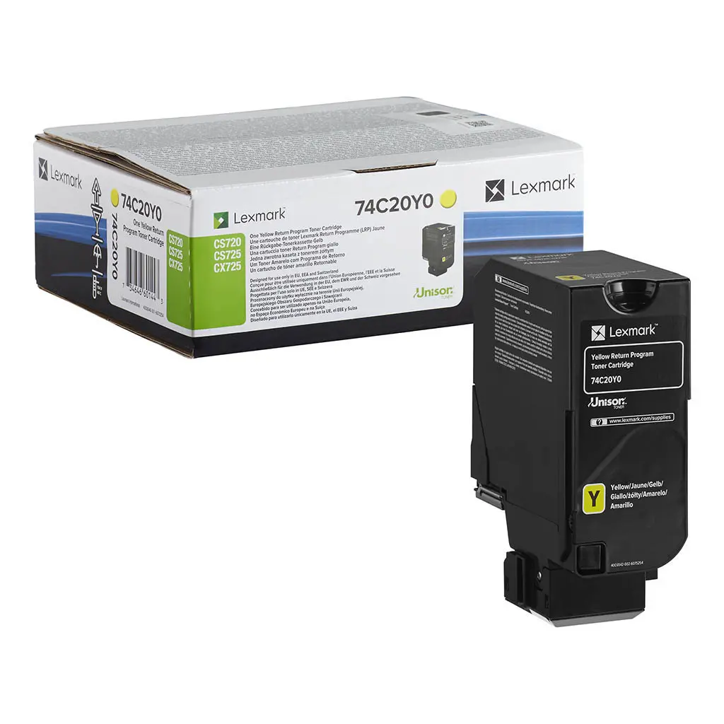 Toner LEXMARK CS720/725/CX725 Yellow original-0