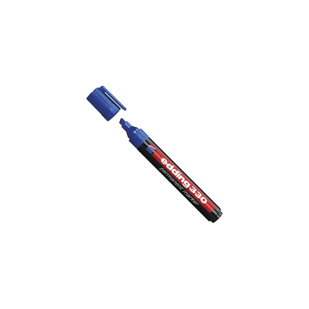 Marker permanentni 1-5mm Edding 330 prirezana konica moder-1