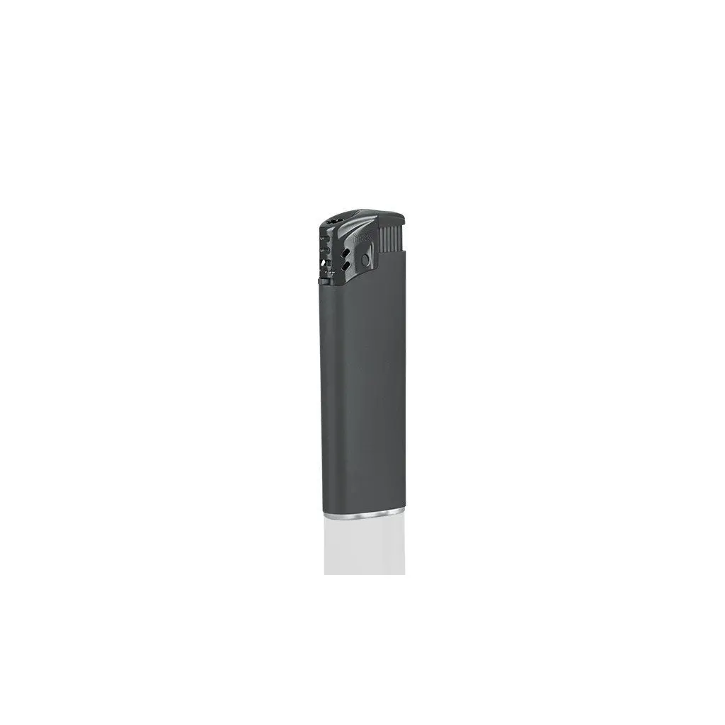 Vžigalnik elektronski TURBO SOFT temno siv-0