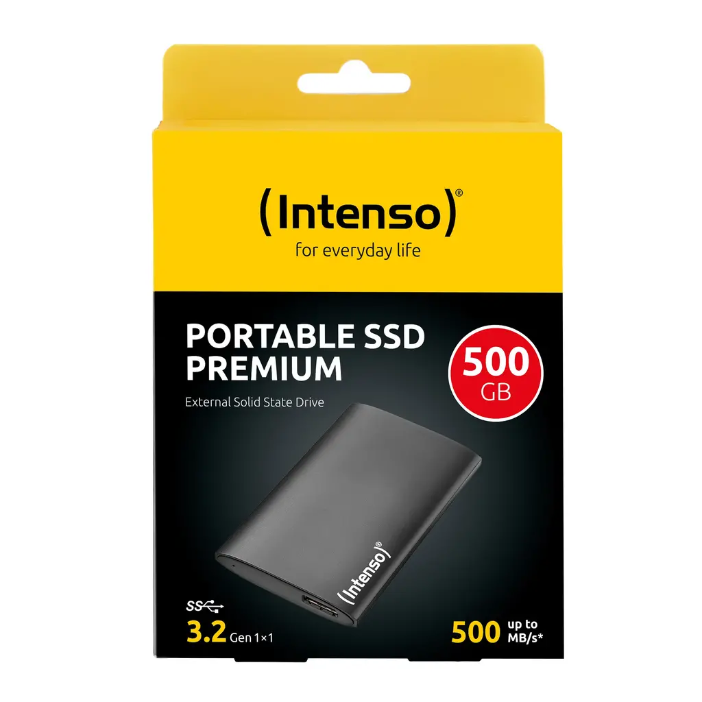 SSD eksterni 500GB USB3.2 G2 Type-A INTENSO Premium - črn-0