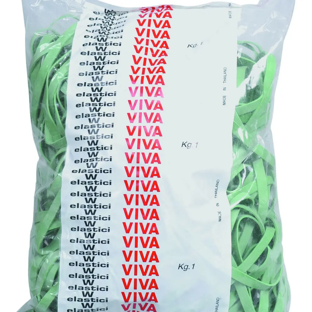 Elastika debela fi 60x5mm 1kg zelena-0