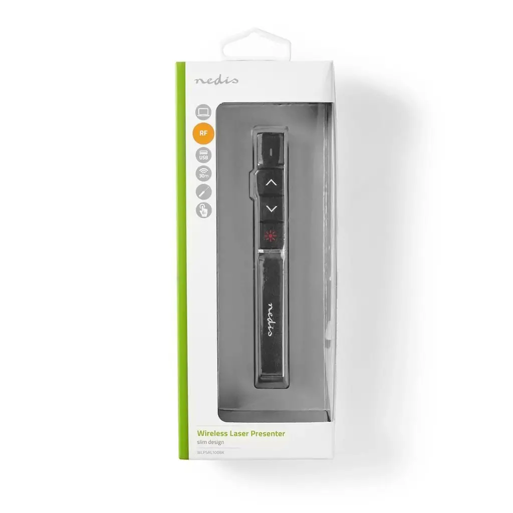 Laserski kazalnik NEDIS WLPSRL100BK brezžični prezenter-0
