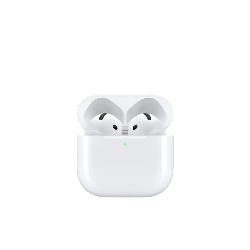 Slušalke+mikrofon APPLE AirPods 4 (USB-C), TWS, Spatial Audio, H2, IP54, bele (mxp63zm/a)-0