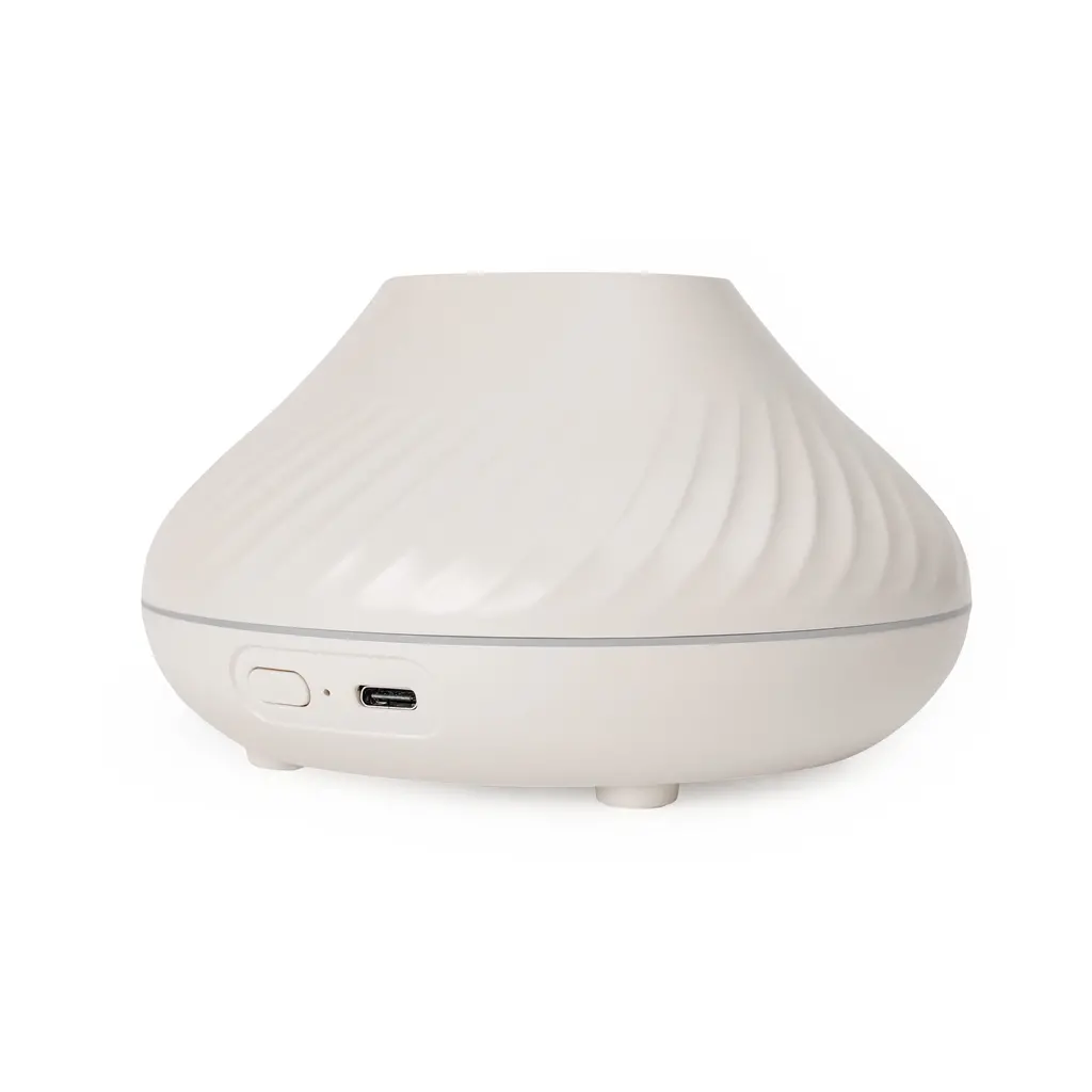 Vlažilec zraka PLATINET ultrasonic diffuser Flame MF705 bel+ 10ml olje esenca lavande-0