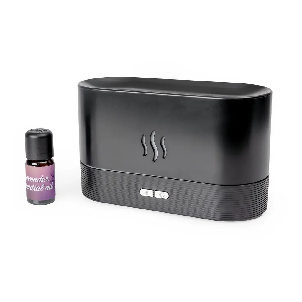 Vlažilec zraka PLATINET ultrasonic diffuser Flame PADYMF701B + 10ml olje esenc lavande-1