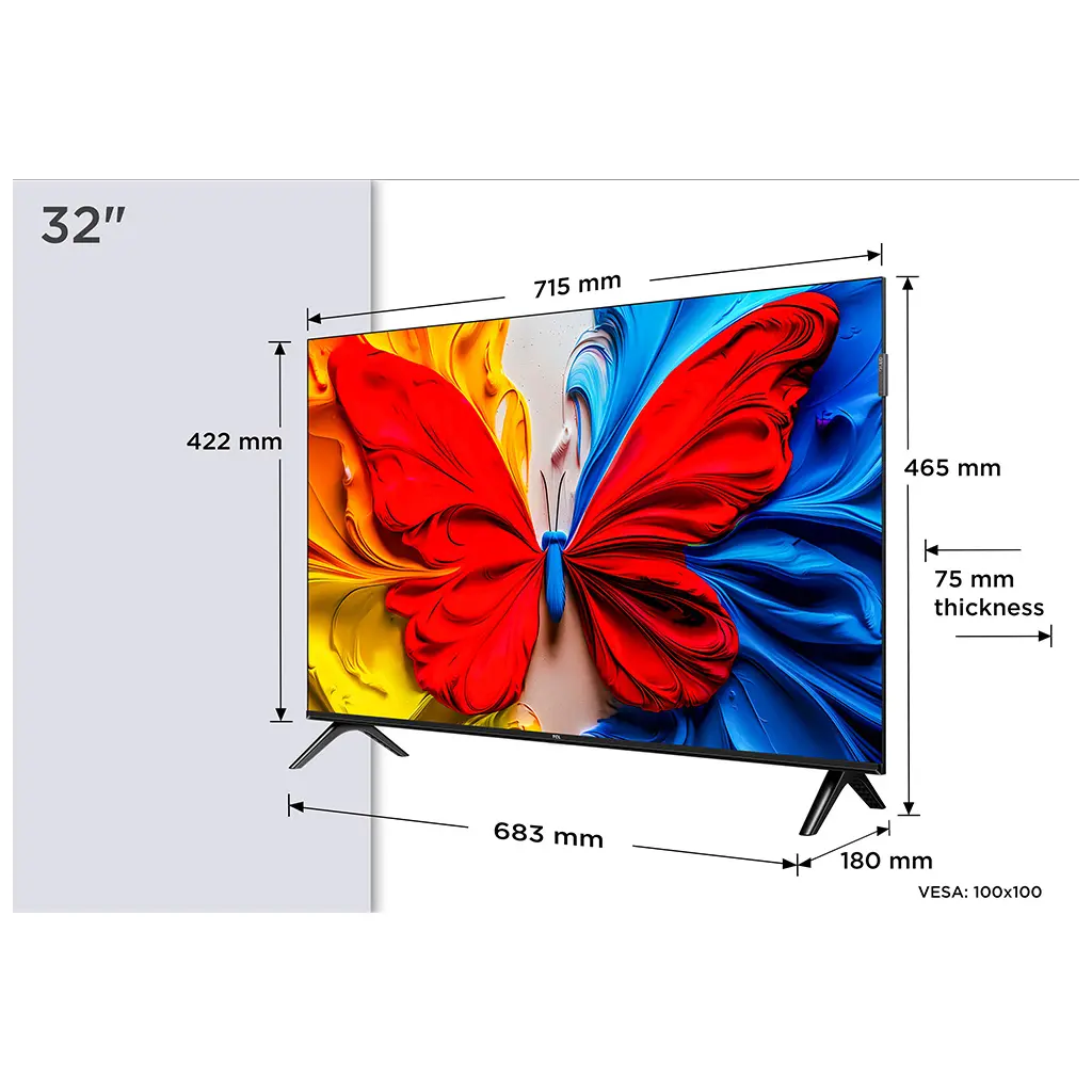 TV TCL 32S5K, QLED, 32", 82cm, FHD, Android TV-6