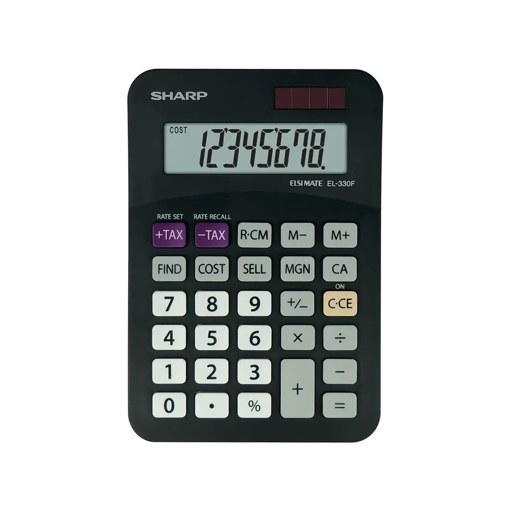 Kalkulator komercialni 8 mestni Sharp EL330FBBK-0