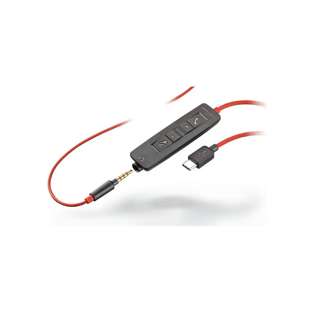 Slušalke + mikrofon HP Poly Blackwire 3225 Stereo USB-C Headset +3.5mm Plug +USB-C/A Adapter-2