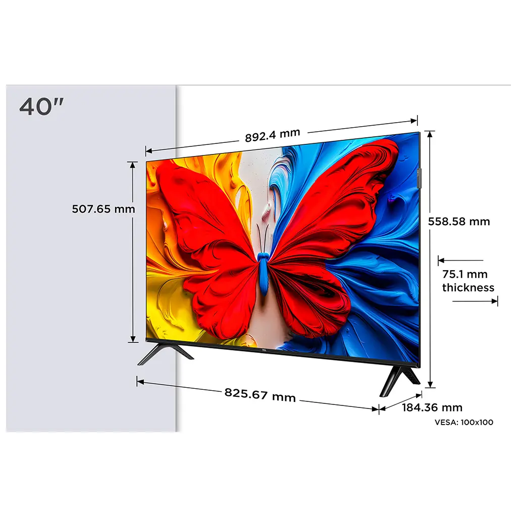 TV TCL 40S5K, LED, 40", 102cm, FHD, Android-7