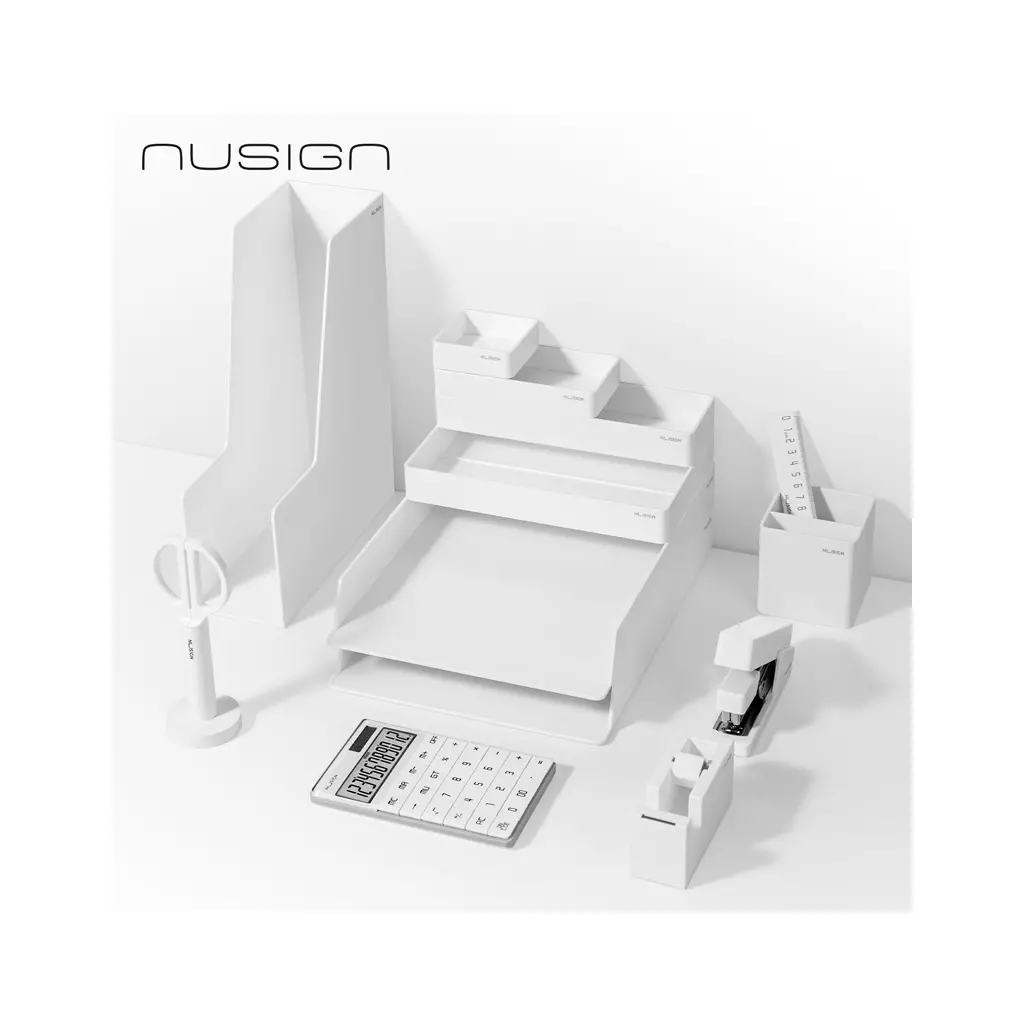 Pisaniški namizni set Nusign ENS003WH – 13-delni, bel-1