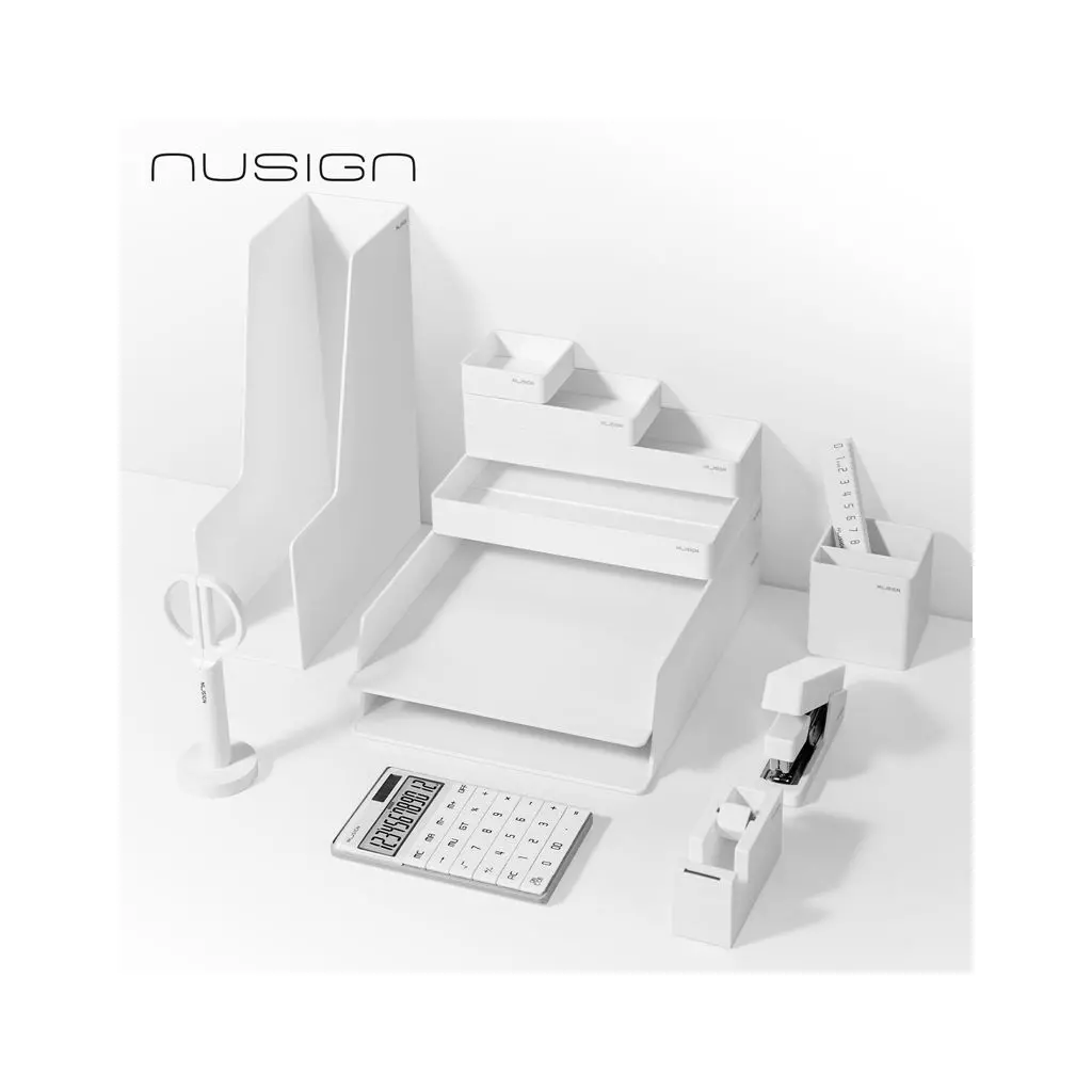 Pisaniški namizni set Nusign ENS003WH – 13-delni, bel-0