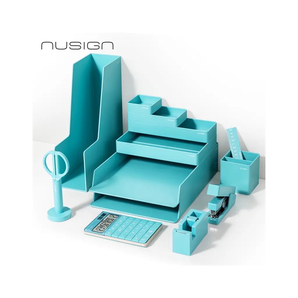 Pisaniški namizni set Nusign ENS003BL – 13-delni, moder-1