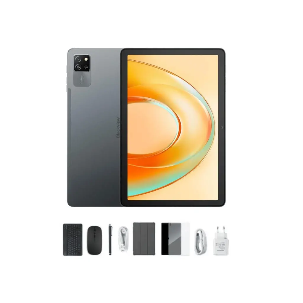 Tablica BLACKVIEW SET Tab 60 PRO LTE 10.1" WiFI+LTE 8GB 128GB - Siva + GRATIS Cover, Stylus olovka, Tipkovnica, Bežični miš, Punjač-0