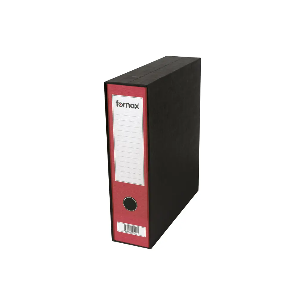 Registrator A4 širok Fornax Prestige rdeč s škatlo-0