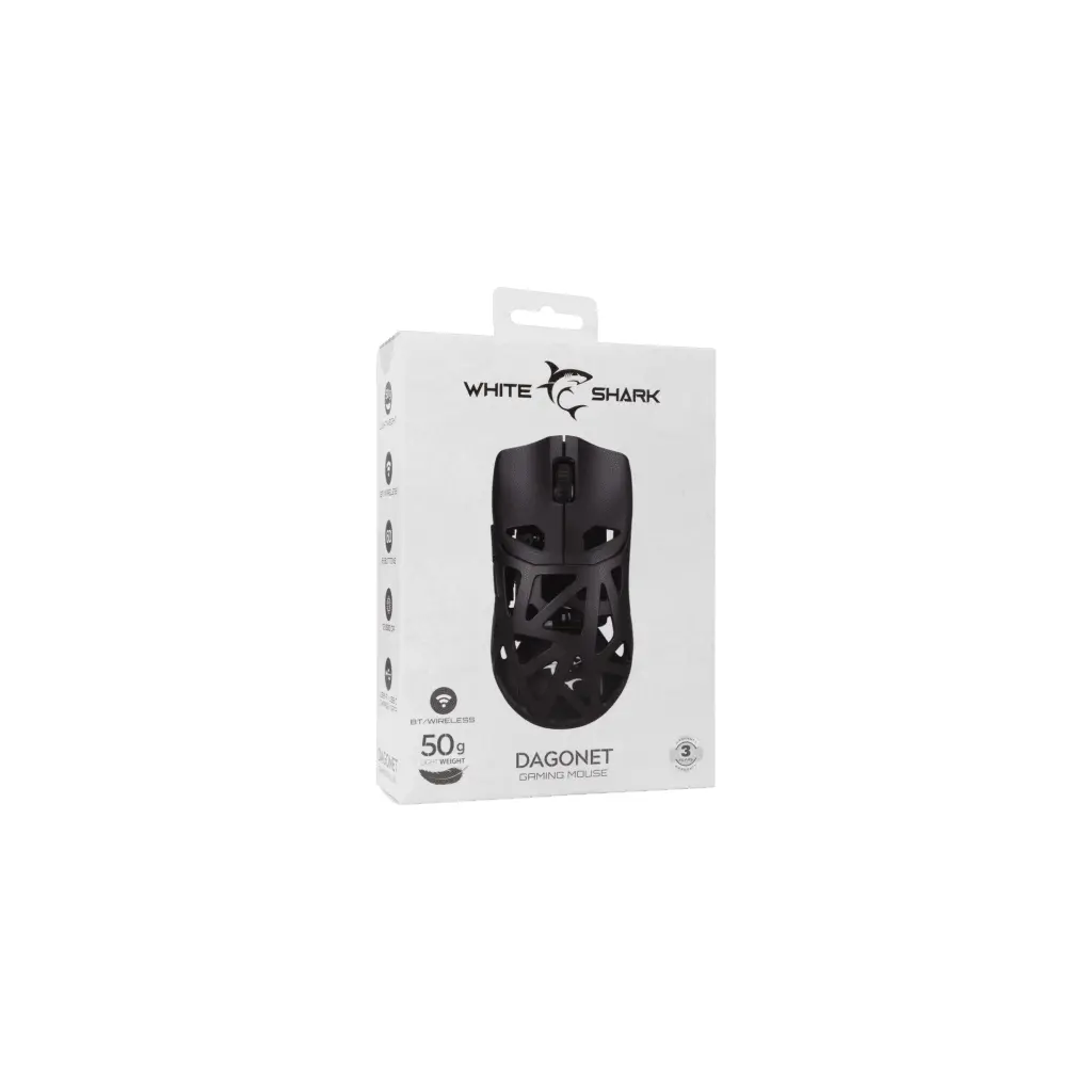 Miš WHITE SHARK WGM-5019 Dagonet 24.000 DPI - crni Wireless-3