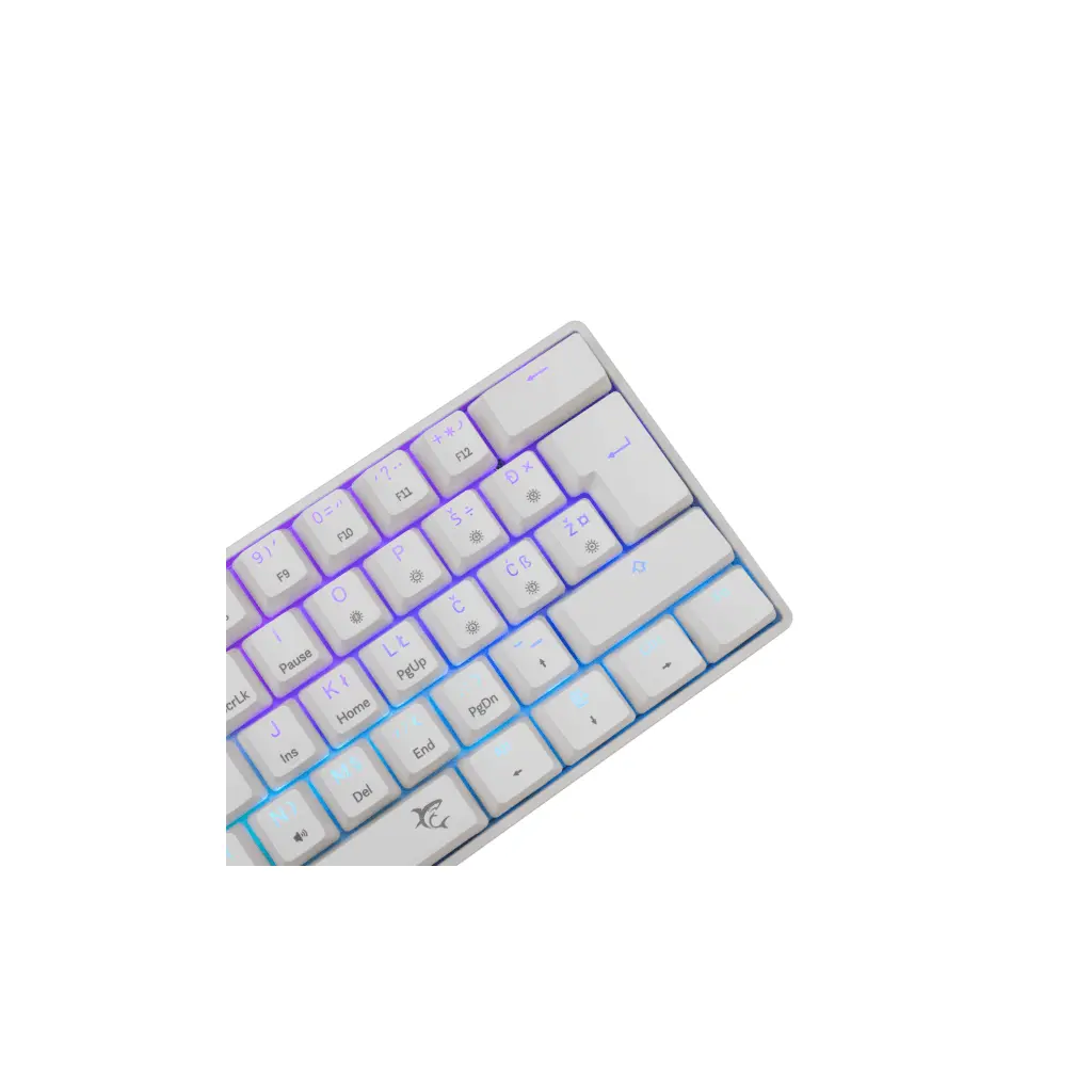 Tipkovnica WHITE SHARK GK-004122 Shinobi 2 - bijela mehanička HR RED SW.-1