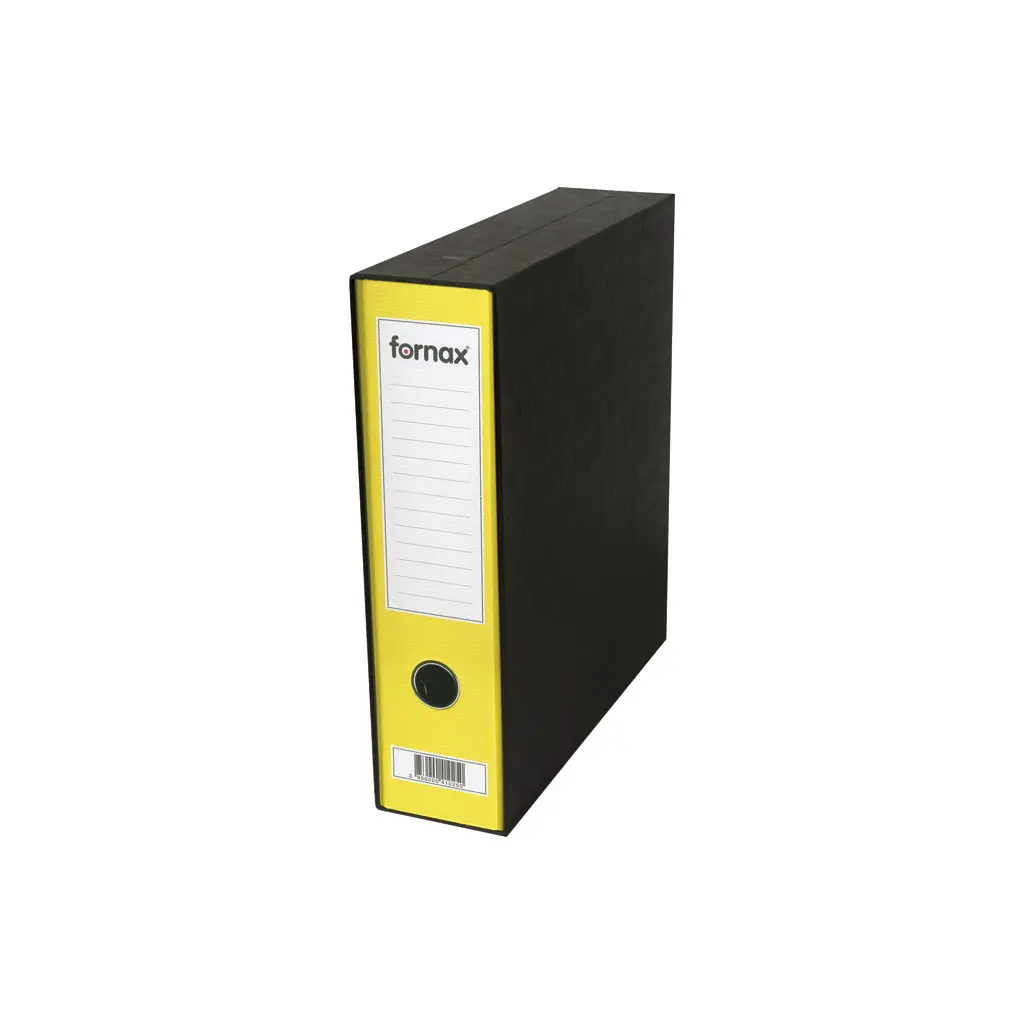Registrator A4 širok Fornax Prestige rumen s škatlo-0