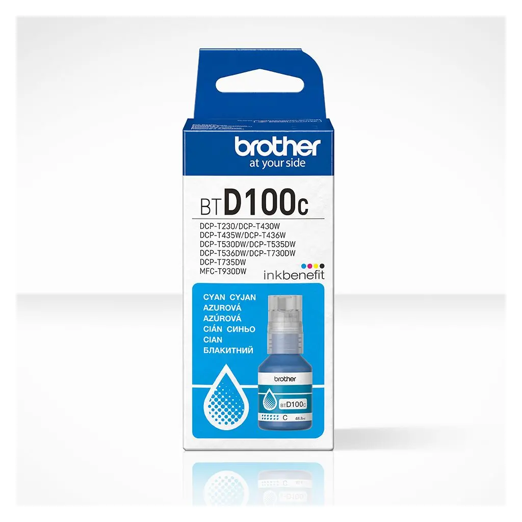 Tinta BROTHER BTD100 Cyan-0
