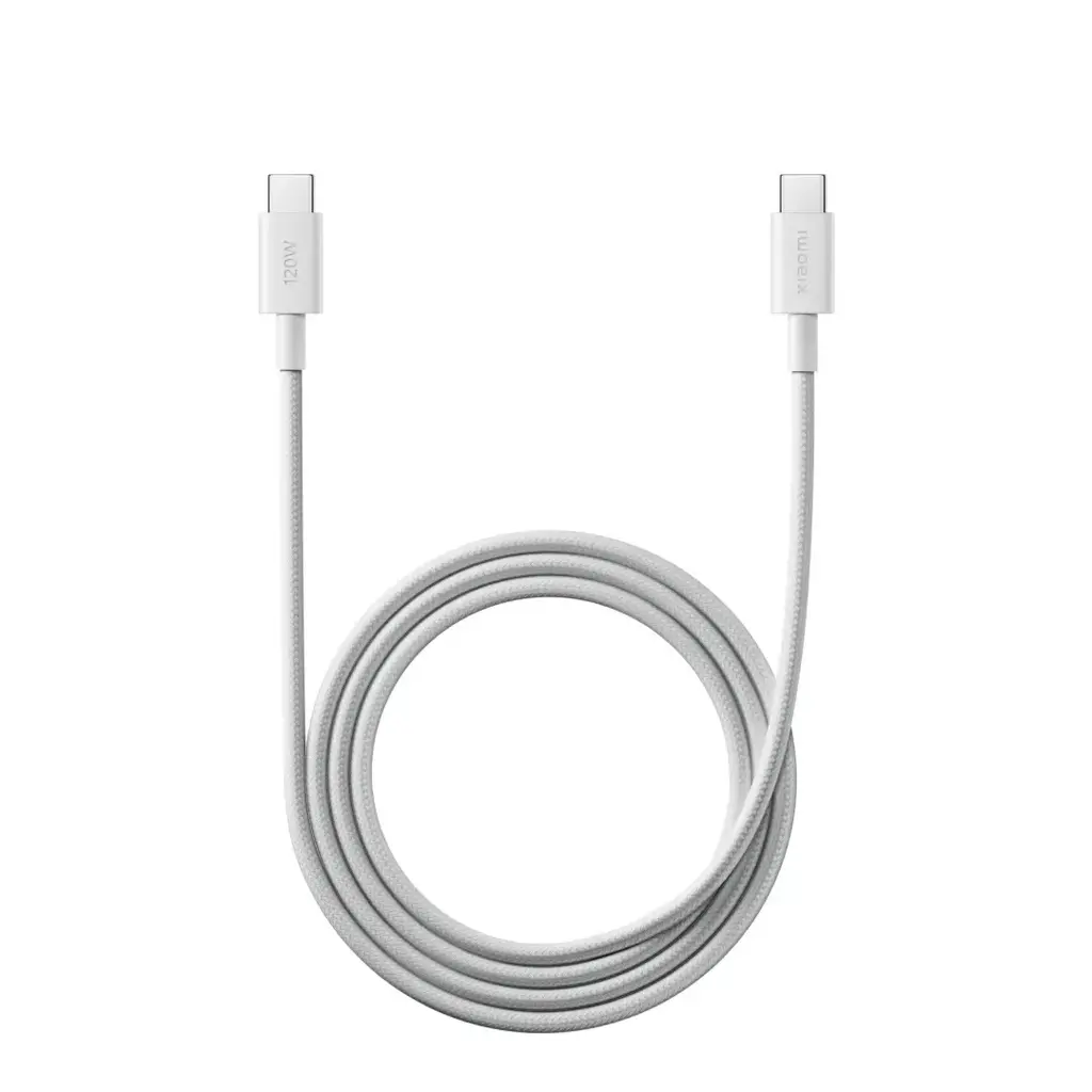 Kabel USB tip A-C<=>USB tip C-M  1.0m - XIAOMI QC 6A - bel pleteni-0