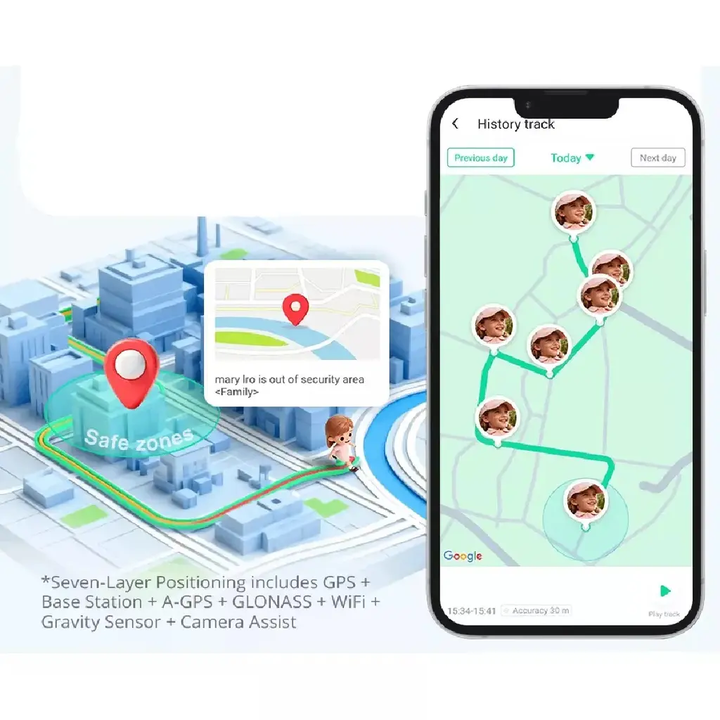 Smart watch 360 Kids Watch E3 Pro Blue-4