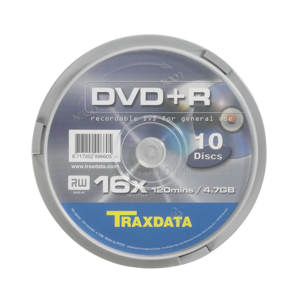 DVD+R medij TRAXDATA 4.7GB 16x speed Spindle 10/1 - komplet-0
