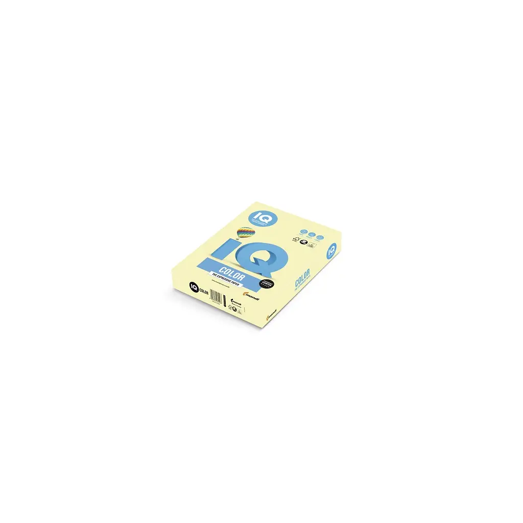 Papir fotokopirni color A4  80gr Mondi IQ pastel YE23 500/1 rumen-1