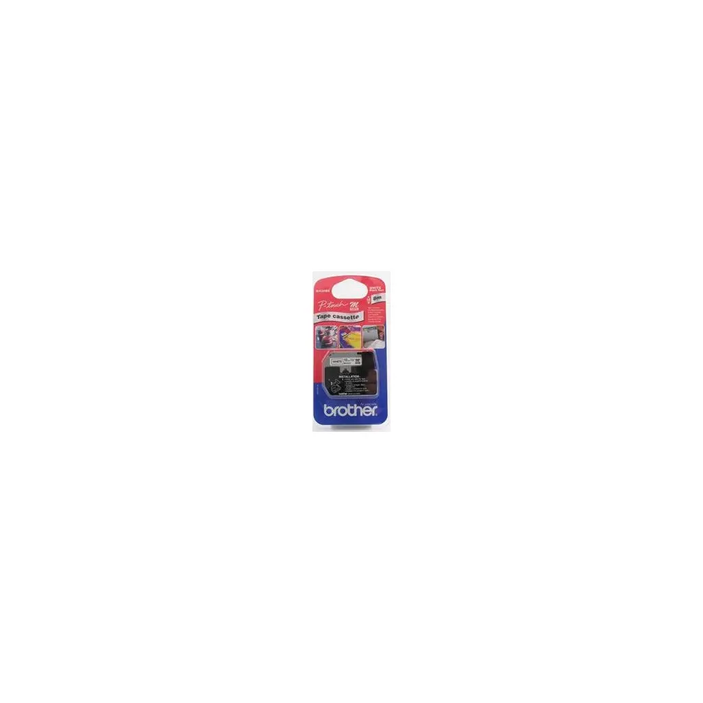 Trak BROTHER 12mm črn izpis na belem traku MK231BZ - THERMODESTRUCTIVE-1